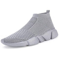 Women's Gray Slip-On Breathable Lightweight Athletic Running Shoes