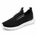 Men's Black White Lightweight Athletic Running Walking Gym Shoes