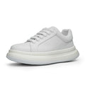 Men's Daily Fashion Trend  Leather Casual Flat Skateboard Shoes