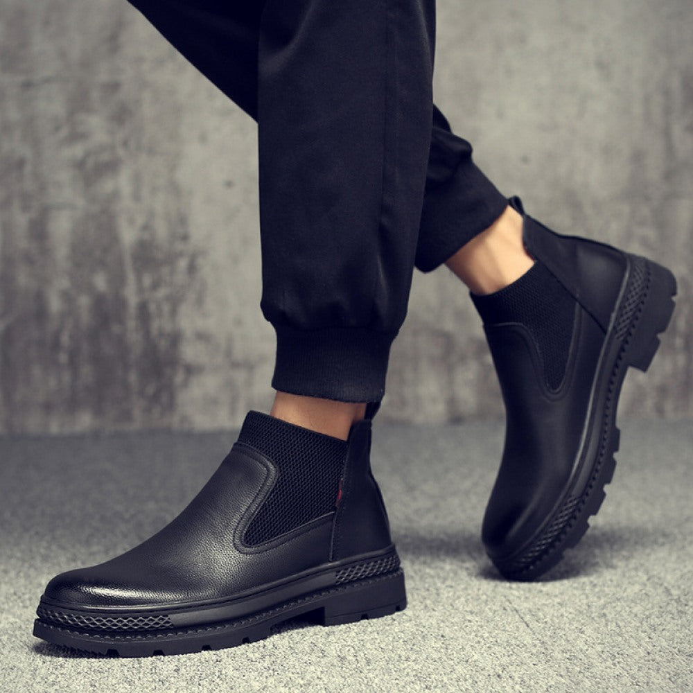 Men's Autumn Leather Short Martin Boots